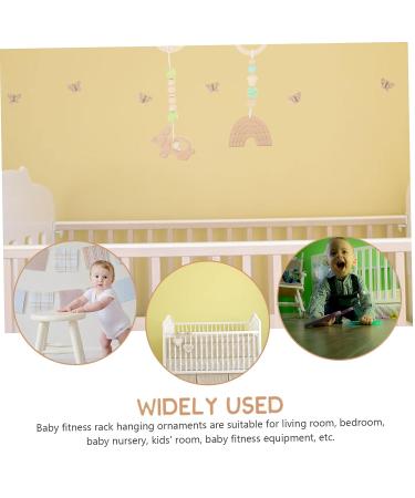 Totority 4pcs Baby Gym Hanging Toy Set - Nursery Decor & Exercise Equipment for Kids | Green, 26X8.5CM - Buy Online on GoSupps.com