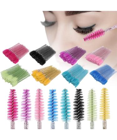 Disposable Eyelash Brushes Multicolor Mascara Wands Eyebrow Spoolie Applicator with Crystal Handle Eyeshadow Brow Separator Bristle Tool for Makeup Supplies Eye Lash Extensions Kits(Green) - Buy Online on GoSupps.com