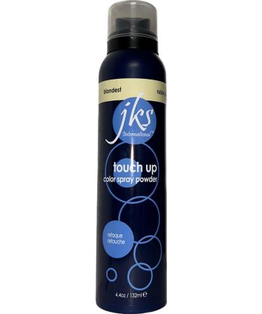 JKS Touch up spray BLONDEST temporary hair color spraypowder especially for the ones bleach their roots Platinum Blonde 4.4 Ounce (Pack of 1)