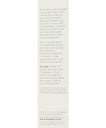 Andalou Naturals Blemish Vanishing Gel 0.6 oz - Target Stubborn Blemishes effectively - Buy Online on GoSupps.com
