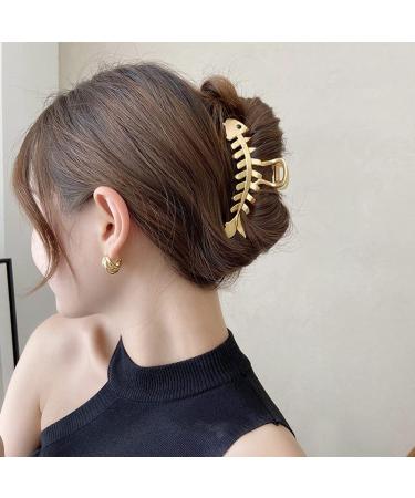 Metal Fishbone Hair Clips for Women | Strong Hold Non-Slip Hairpins | Large Hair Accessories for Thick Hair - Buy Online on GoSupps.com