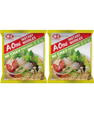 A-ONE Instant Noodles Vegetarian 85 g (Pack of 2) 400 ml (Pack of 2)