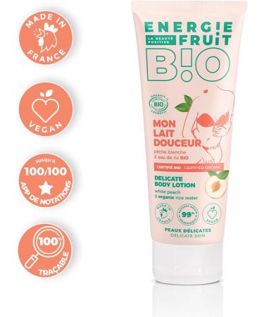 ENERGIE FRUIT | Soft Body Lotion | Certified Organic by Ecocert | White Peach and Rice Water - Buy Online on GoSupps.com