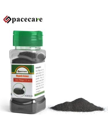 SPACECARE Magnetic Iron Powder Filings 12 oz Storage Jar for Education Projects - Shaker Lid Included - Buy Online on GoSupps.com