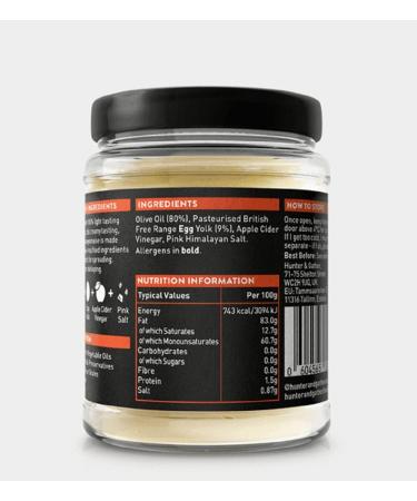 Hunter & Gather Olive Oil Mayo 3 x 250g | Paleo Keto, Sugar & Gluten Free | Made with Olive Oil & British Free Range Egg Yolk | 750g - Buy Online on GoSupps.com