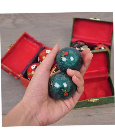 Solustre Baoding Balls - Fun Flush Sponge Holder & Fitness Massage Tool | Cloisonne Handballs for Gym & Relaxation - Buy Online on GoSupps.com