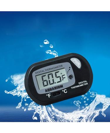BestGle Digital LCD Aquarium Thermometer - High Accuracy Water Temperature Measurement for Fish & Reptiles | Suction Cup & Probe Included - Buy Online on GoSupps.com