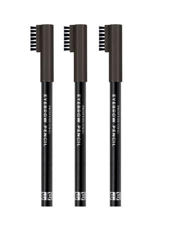 Rimmel 3-Piece Kit Matita Eye Brown 004 Black Brown 1.5 g