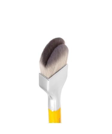 Bdellium Tools Professional Makeup Brush 951 - Small Slanted Double Dome Blender with Soft Synthetic Fibers for Flawless Application & Blending - Yellow (1pc - Buy Online on GoSupps.com