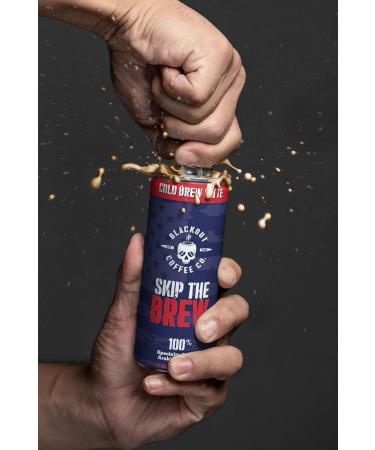 Blackout Coffee Ready-to-Drink Cold Brew Latte - Smooth & Creamy Perfect for On-the-Go - 12 Pack (11 fl oz Cans - Buy Online on GoSupps.com