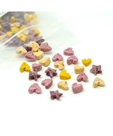 No Furries Delights 100% Organic & All Natural Treat for Rabbit Hamster Guinea Pig Chinchilla Pet Rat Mice Healthy Small Animal Enrichment Bonding Training (Lucky Variety Pack 100g)