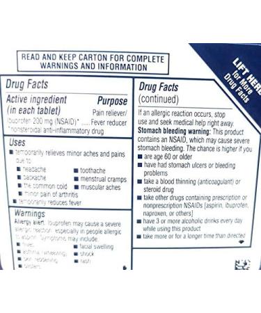 Advil Ibuprofen Tablets 200mg - Pain Reliever/Fever Reducer - 6 Coated Tablets - Buy Online on GoSupps.com