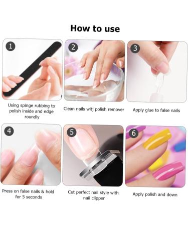 POPETPOP 2 Fake Nail Stickers Manicure Stickers Nail Patches Manicure Accessories False Nails Painted - Buy Online on GoSupps.com