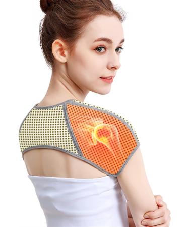 Shoulder Support Belts | Self-Heating Compression Wrap for Pain Relief Arthritis & Dislocation | Werm dtapy | Gray X-Large - Buy Online on GoSupps.com