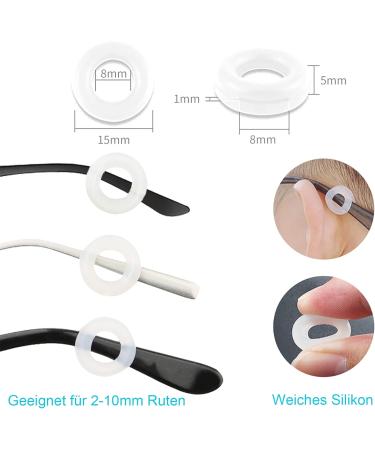25 Pairs of Soft Self-Adhesive Non-Slip Silicone Glasses Pads - Ideal for Sunglasses & Presbyopic Glasses - Buy Online on GoSupps.com
