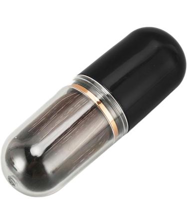 Retractable Makeup Brushes Portable Loose Powder Small Compact Dense Bristle Brush with Travel Cover (Black) - Buy Online on GoSupps.com