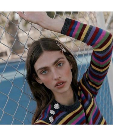 Resin Tortoise Leopard Print Hair Clips - 4 Pack for Women | Stylish Hair Barrettes - Buy Online on GoSupps.com