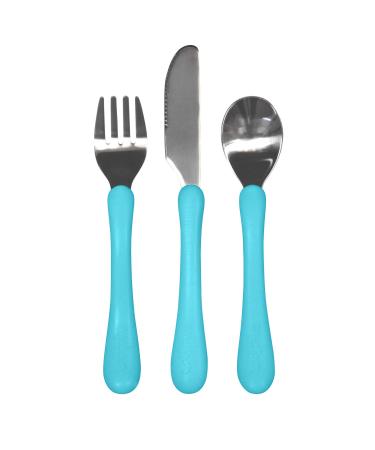 Green Sprouts Learning Cutlery Set 12+ Months Aqua 1 Set