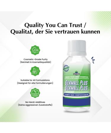  MYOC Germall Plus Natural Preservative Clear Liquid Broad Spectrum Natural Preservative Suitable for Making Soap Conditioners Lotion Creams and More (240 ml (8.11 Fl Oz)) - Buy Online on GoSupps.com