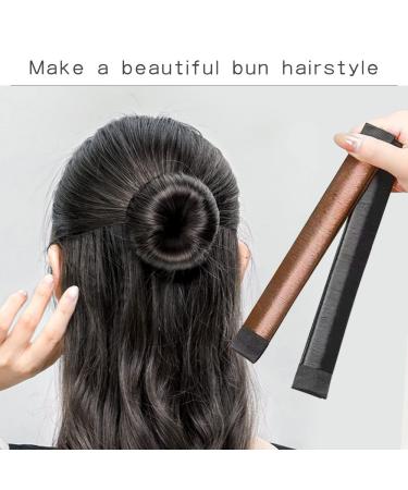 BGBXYX Hair Bun Maker Set with Hair Elastic Bands and Pins - French Twist Donut Bun Accessories in Various Colors - Buy Online on GoSupps.com