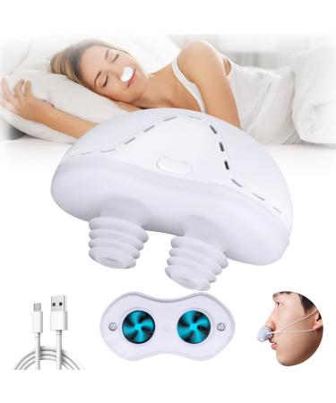 Anti Snoring Device - Snoring Solution with 3 Adjustable Wind Speed Stop Snoring Work for Men Women Mini Anti-Snoring Sleep Aid Devices for Travel