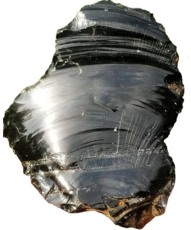 Natural Crystal Rough 1pc 200g Obsidian Crystal Stone Natural Rough Specimen - Buy Online on GoSupps.com