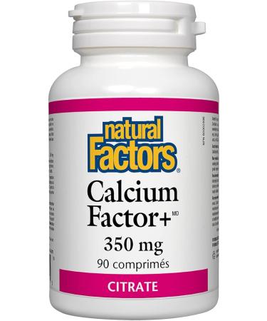 Natural Factors - Calcium Factor+ Citrate 350mg 90 Tablets - Buy Online on GoSupps.com