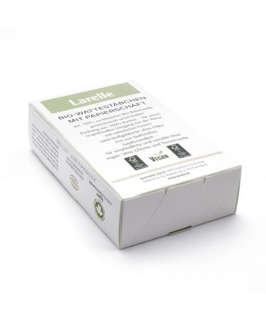 Larelle Bio Wattstabchen 200 pcs - GOTS Ecocert Eco-Friendly Cotton Swabs for Daily Cosmetics & Body Care - Buy Online on GoSupps.com