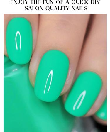 Ebanku 20PCs UV Gel Nail Film - MITH Green Self-Adhesive Nail Wraps UV Foil Stickers with Nail File for Women & Girls Nail Decoration - Buy Online on GoSupps.com