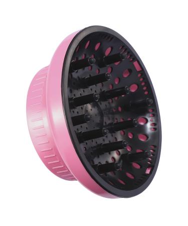 Universal Hair Diffuser Attachment Suitable for 1.4-inch to 2.7-inch Blow Dryers Perfect for Curly or Wavy Hair (Pink)