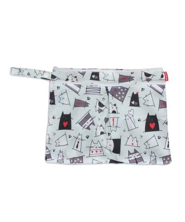 Damero Reusable Wet Bag Diaper Bag | Eco-Friendly Storage for Baby Diapers Dirty Clothes & Accessories | Perfect for On-the-Go (Small Cat Design) - Buy Online on GoSupps.com