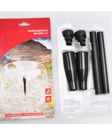 FUBESK 8pcs Plastic Garden Fountain Pump Waterfall Head Set Black Home Multi-functional Garden Fountain Plastic Nozzle Head - Buy Online on GoSupps.com
