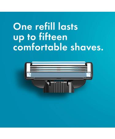 Gillette Mach3 3D Men's Razor Handle with 4 Blade Refills - NEW - Buy Online on GoSupps.com