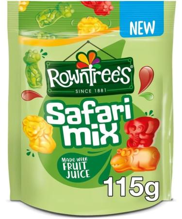 Assorted Jelly Sweets Pack - Safari Mix 115g + Gummy Bears 115g + Berry Hearts 115g + Randoms Juicers 140g + Randoms 150g (4 Randomly Sent) Boxed Treatz - Buy Online on GoSupps.com