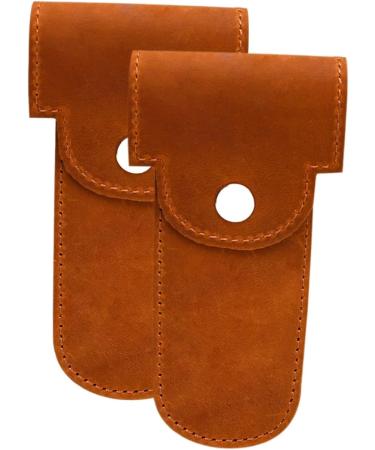 Minkissy 10 Pcs Razor Case Storage Bag - PU Soft Man Leather Organizer for Travel | International Shipping Available - Buy Online on GoSupps.com