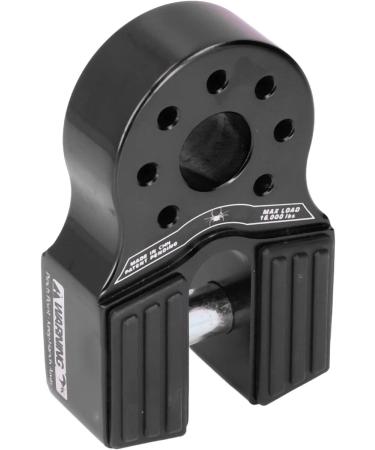 Universal Winch Hook & Shackle Mount - 16 000lb Capacity | Rubber Side Guard | Aluminium Alloy for UTV SUV Pickup (Black - Buy Online on GoSupps.com