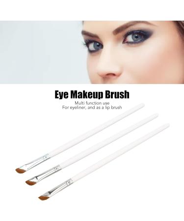 Eyeliner Brush 3PCS Slanted Eyeliner Brush Ultra Thin Slanted Head Eyeliner Brush Ultra Fine Slanted Mouth Comfortable Grip Eyeliner Makeup Brush White Nylon Bristles - Buy Online on GoSupps.com