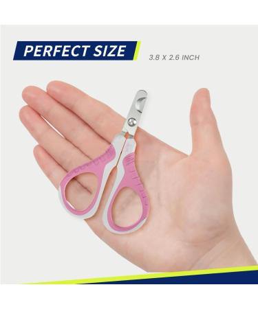 Professional Wepet Claw Scissors for Pets Safe & Spicy #06 White/Thulian Pink for Cats Dogs Kittens & Small Animals - Buy Online on GoSupps.com