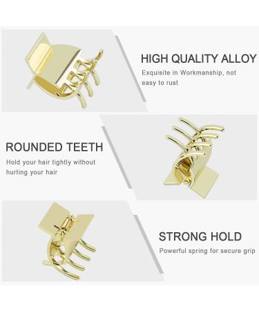 Small Metal Hair Claw Clips for Women & Girls - 1.3 Inch Medium Hair Clamps (4 Pack) - Non Slip & Strong Hold - Ideal for Thick/Thin Hair - With Gift Box - Buy Online on GoSupps.com
