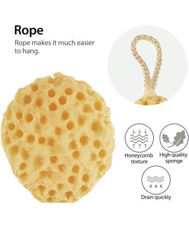 Exfoliating Shower Sponge Loofahs - 4 Pack Bath Sponge Scrubber Balls - Buy Online on GoSupps.com