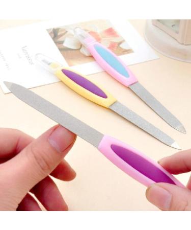 Worparsen Cuticle Pusher Double Head Multifunctional Portable Stainless Steel Salon Buffer Dead Skin Push Polisher for Unisex Adults - Buy Online on GoSupps.com