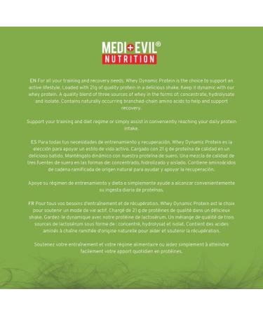 Medi-Evil Nutrition Whey Dynamic Protein Vanilla Cream Flavour 2kg 66 Servings Whey Protein Powder for Muscle Growth Vegetarian Vanilla 66 Servings (Pack of 1) - Buy Online on GoSupps.com