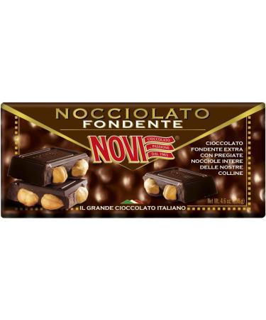 Novi Nocciolato Dark Chocolate with Whole Hazelnuts 130g + Tomato Pulp Italian Gourmet Tomato Pulp 400g - Buy Online on GoSupps.com