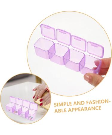 Amosfun 1 Set Nail Art Storage Box Nail Organizers and Storage Makeup Drawer Ornament Storage Bin Ornament Container Nail Acrylic Powder Nail Jewelry Diamond Box Accessories Abs 21x17.6x2cm Colorful - Buy Online on GoSupps.com