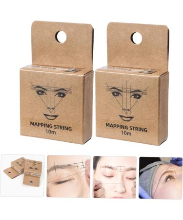 FRCOLOR 4 Pcs ink pattern embroidery thread ruler makeup tools eyebrow marking thread Microblading Ruler 1 count (Pack of 1) Brownx2pcs - Buy Online on GoSupps.com