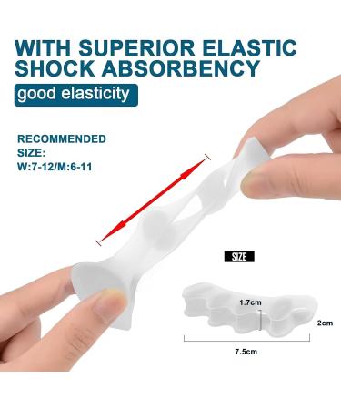 Silicone Toe Separators for Bunions & Hammertoes - Restore Toes & Correct Big Toe Shape | International Shipping - Buy Online on GoSupps.com