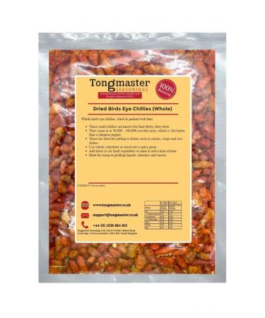 Dried Birds Eye Chillies (Whole) - 1kg