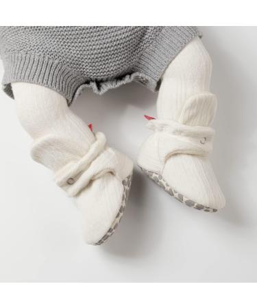 Sonsage Infant Snow Boots | Anti-Skid Sole Ankle Booties for Newborn | Winter Warm Crib Shoes 6-12 Months | White - Buy Online on GoSupps.com
