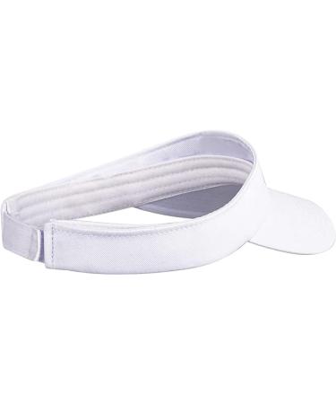 White Arched Sun Visor Hat - Adult Team Coach Cap | [Brand Name] - Buy Online on GoSupps.com