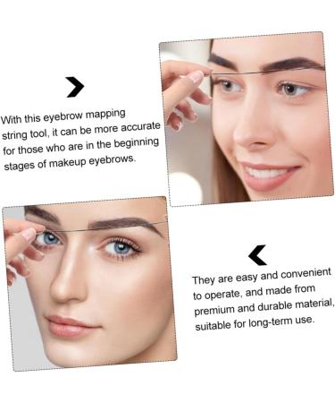 Healeved 1Box eyebrow makeup tool Eyebrow Drawing Auxiliary Tool Brow Mapping Wire Ruler 6x4.5cm White - Buy Online on GoSupps.com